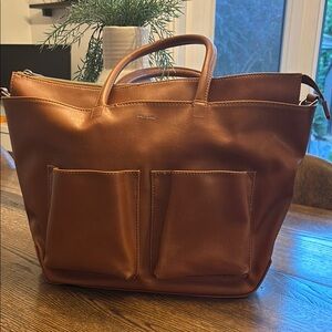 Matt & Nat Brown Leather Tote Bag